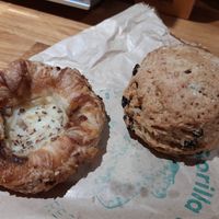 Danish pastry and fruit scone at The Eating Gorilla in Penrhyndeudraeth