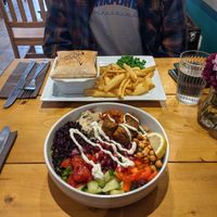 Buddha bowl at The Eating Gorilla in Penrhyndeudraeth