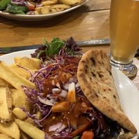 Greek style kebab   at The Eating Gorilla in Penrhyndeudraeth