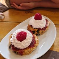 cream scone at The Eating Gorilla in Penrhyndeudraeth