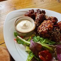 smoky barbeque cauli wings at The Eating Gorilla in Penrhyndeudraeth