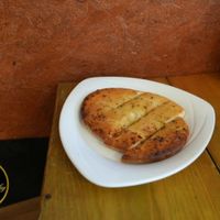 Garlic bread at The Eating Gorilla in Penrhyndeudraeth