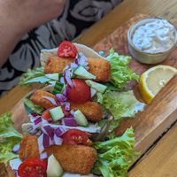 Fish finger tacos at The Eating Gorilla in Penrhyndeudraeth