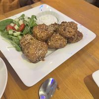 Cauliflower Bites with Satay Saucee  at The Eating Gorilla in Penrhyndeudraeth