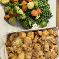 Cheezy lentil & soya hotpot    at The Eating Gorilla in Penrhyndeudraeth