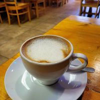 Almond Flat White. at The Eating Gorilla in Penrhyndeudraeth