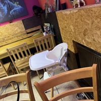 High chair   at The Eating Gorilla in Penrhyndeudraeth