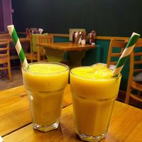 Passion Shoot Smoothies. at The Eating Gorilla in Penrhyndeudraeth