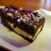 Made without Wheat Raspeberry & Coconut Brownie. at The Eating Gorilla in Penrhyndeudraeth