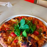 Pizza margarita at OMM INN in Eskisehir