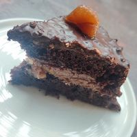 Chocolate chestnut cake - incredible! at OMM INN in Eskisehir