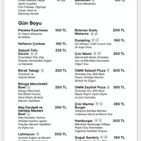 menü at OMM INN in Eskisehir