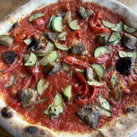 Veg Pizza without Cheese   at Da Michele in Venice
