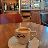 Coffee with soy milk at Da Michele in Venice