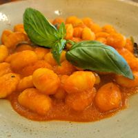 Gnocchi with tomato sauce at Da Michele in Venice