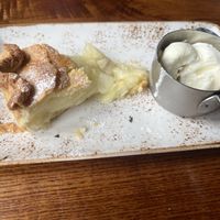 apple pie and ice cream  at Anchor Bankside in South East London