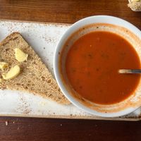 tomato soup  at Anchor Bankside in South East London
