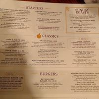Menu 1 at Anchor Bankside in South East London