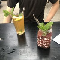 homemade lemonades at Salon Wechsel Dich in Hamburg