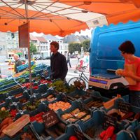 Bioboerderij 't Ambrozijn market stall at Bioboerderij 't Ambrozijn in Bruges
