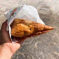 Vegan spinach pie at Gregory's in Milos