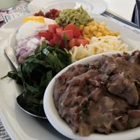 Veggie tacos at Picasso on the Beach in Naxos