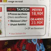 Promo valable pour pizza vegan at Pizza Panorama in Castanet-tolosan