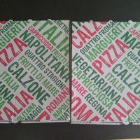 Two vegan pizzas we took away at Pizza Panorama in Castanet-tolosan