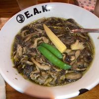 Ramen bowl at EAK Ramen in New York City