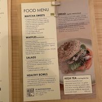Food menu 04/04/24  at Hug The Tea in The Hague