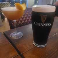 French Martini and Guiness at The Fat Boar in Wrexham