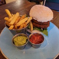 Veggie Burger (VG) at The Fat Boar in Wrexham