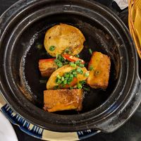 Vegan egg and pork at Sen Vegan House in Ho Chi Minh City