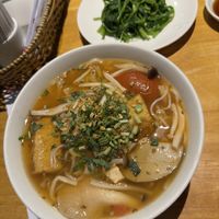 Thai style noodle soupp  at Sen Vegan House in Ho Chi Minh City
