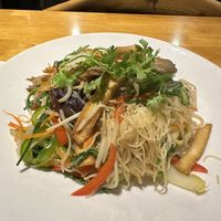 Stir fried veggie noodle dish  at Sen Vegan House in Ho Chi Minh City