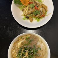 Sauted King oyster mushrooms  / Pho #Veganuary at Sen Vegan House in Ho Chi Minh City
