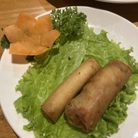 Sweet potato spring roll, mixed spring rollls  at Sen Vegan House in Ho Chi Minh City