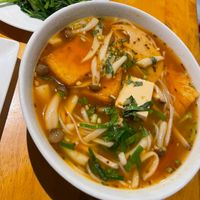 Thai noodle soup   at Sen Vegan House in Ho Chi Minh City