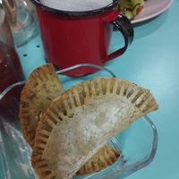Veg pastries with tomato confit at Soul - Alimentação Saudável e do Bem in Braga