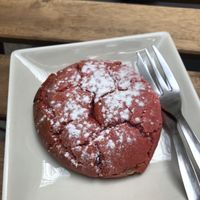 Red velvet cookie for dessert  at Soul - Alimentação Saudável e do Bem in Braga