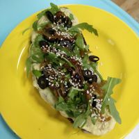 Hummus toast at Soul - Alimentação Saudável e do Bem in Braga