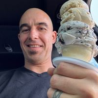 Vegan Vanilla & Vegan Oreo Ice Cream. Both coconut based.  at Dairy Corner in Scarborough