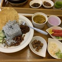 Nasi lemak at Minf Houze Vegan Cafe in Kuala Lumpur