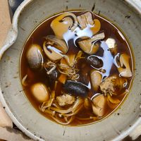 Detox Herbal Soup with Rice	  RM 19.90 at Minf Houze Vegan Cafe in Kuala Lumpur