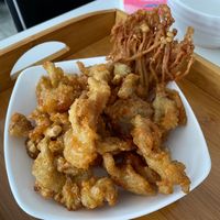 fried wild mushroom for $12.90 at Minf Houze Vegan Cafe in Kuala Lumpur