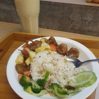 Yummy mushrooms at Minf Houze Vegan Cafe in Kuala Lumpur