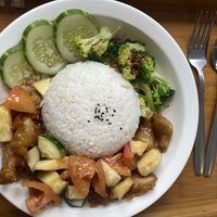 Sweet n Sour Mushroom  at Minf Houze Vegan Cafe in Kuala Lumpur