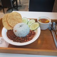 Nasi lemak special at Minf Houze Vegan Cafe in Kuala Lumpur