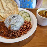 Nasi lemak at Minf Houze Vegan Cafe in Kuala Lumpur