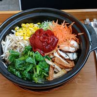 Bibimbap at Minf Houze Vegan Cafe in Kuala Lumpur